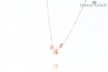 Gold chain with zircon