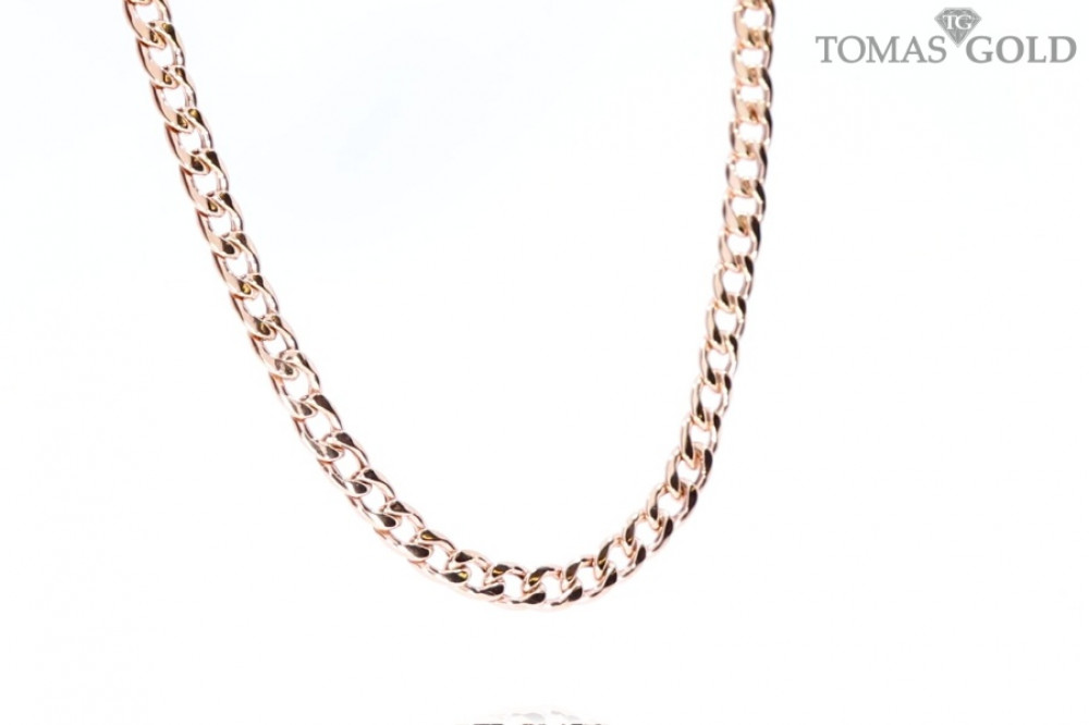 Gold gourmet weave chain