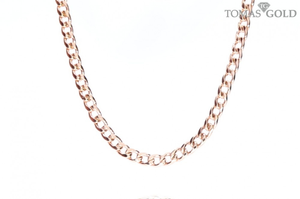 Gold gourmet weave chain