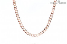Gold gourmet weave chain