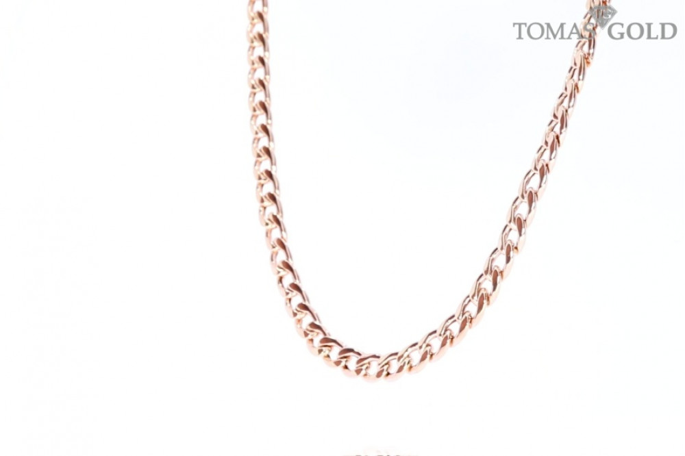 Gold gourmet weave chain