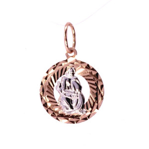 Золотой кулон ''Водолей''