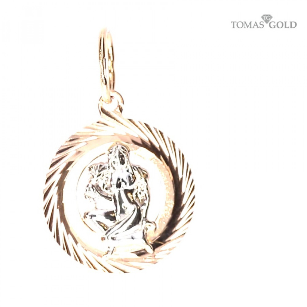 Gold pendant ''Virgo''
