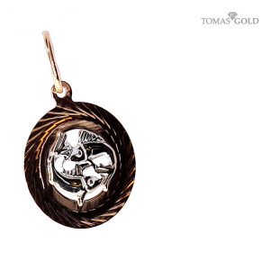 Золотой кулон ''Рыбы''