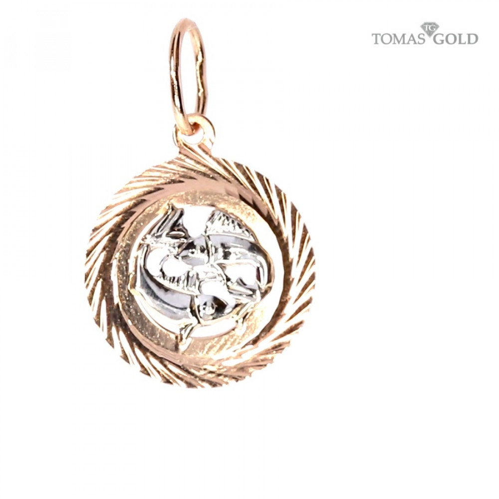 Золотой кулон ''Рыбы''