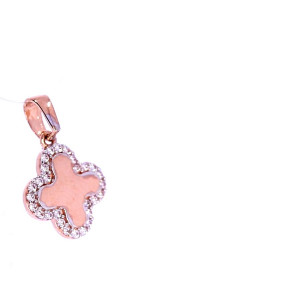 Золотая подвеска с цирконом