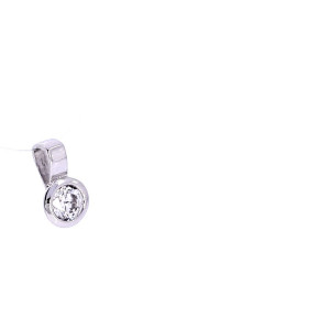 Gold pendant with zircon