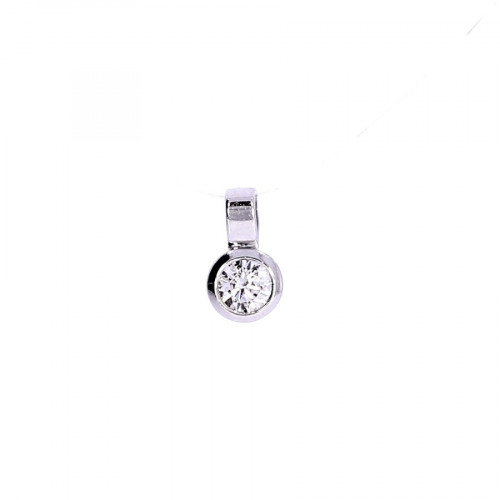 Gold pendant with zircon