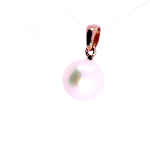 Gold pendant with cultured pearl
