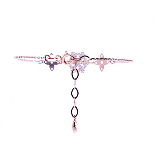 Gold bracelet with zircon