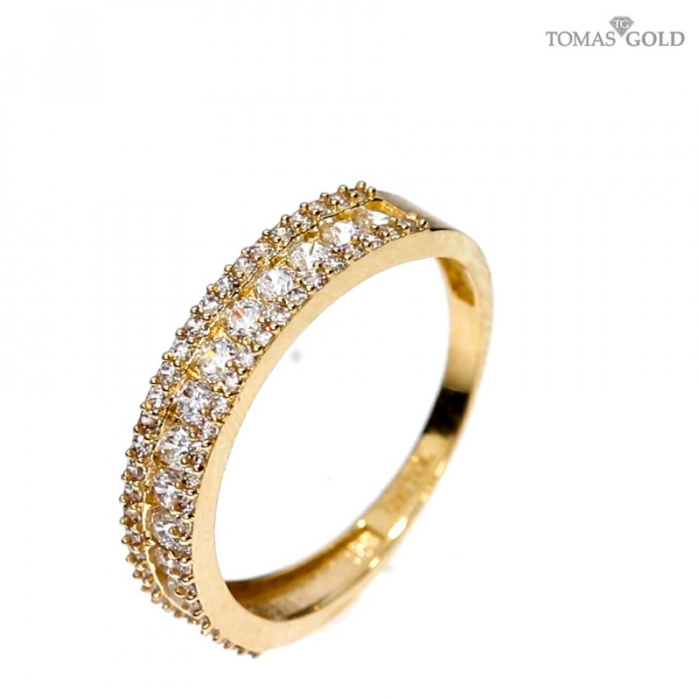 Золотое кольцо с цирконом