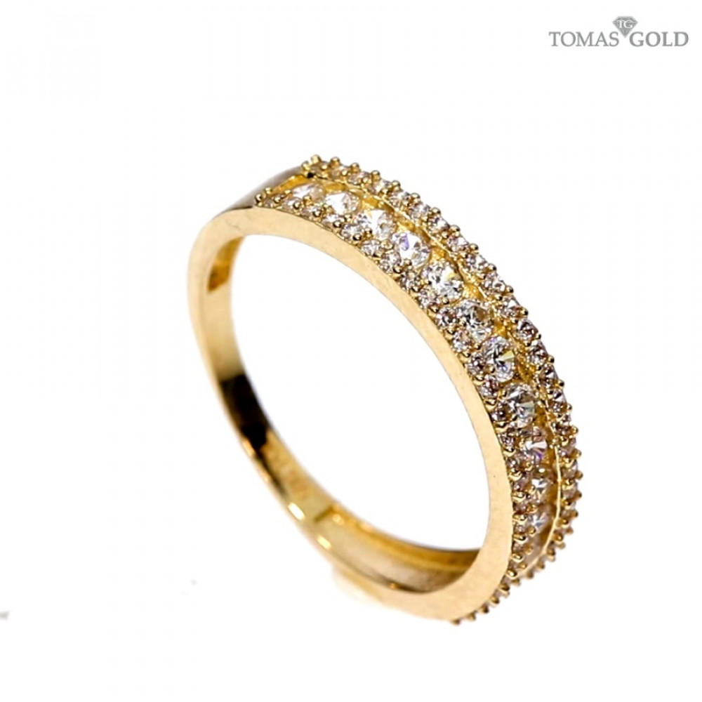 Золотое кольцо с цирконом