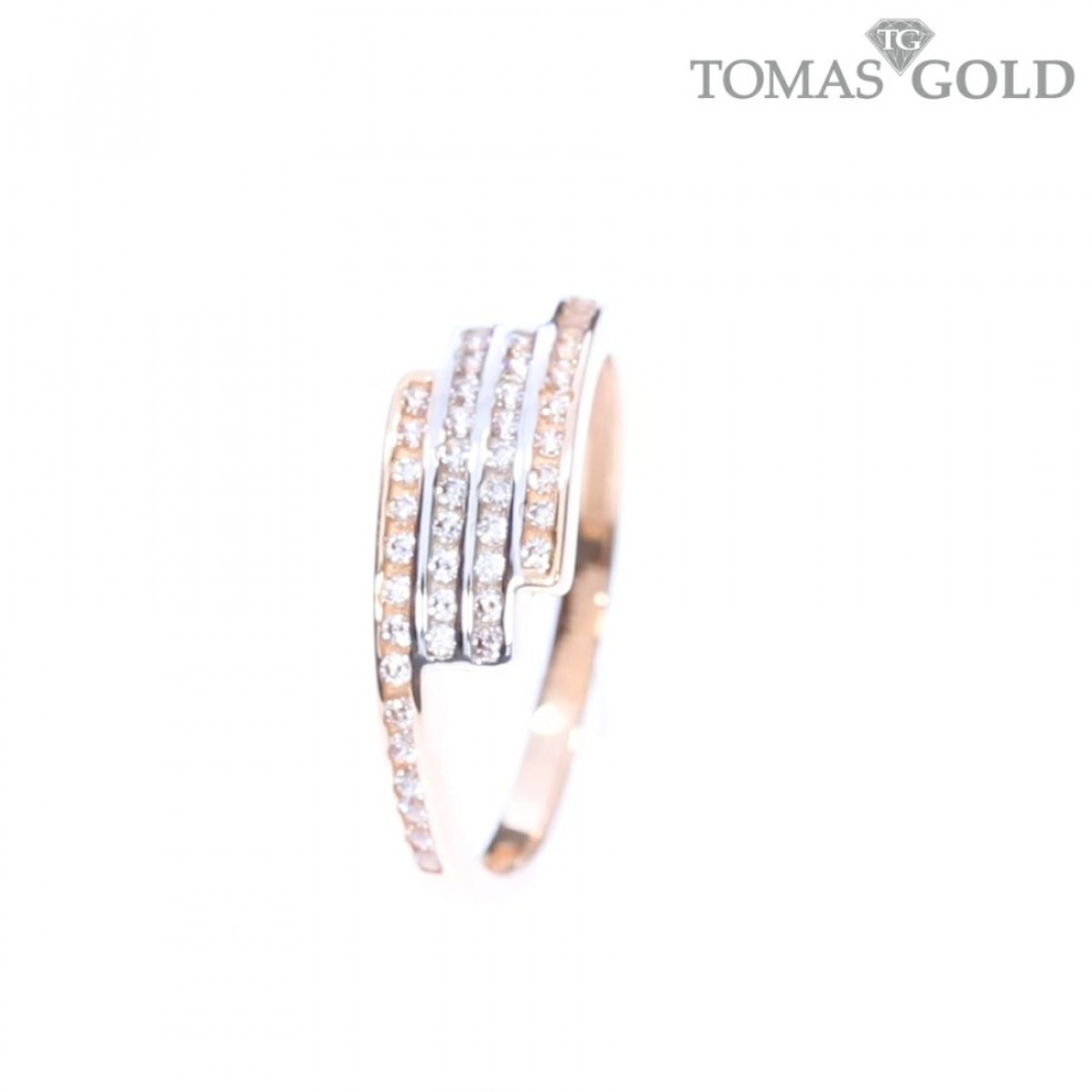 Золотое кольцо с цирконом