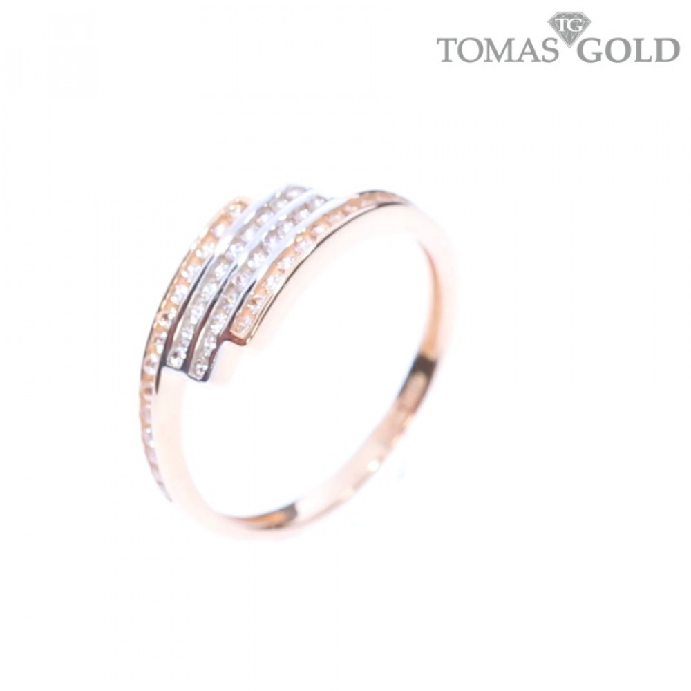 Золотое кольцо с цирконом