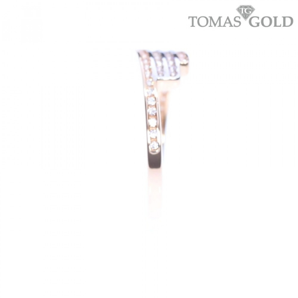 Золотое кольцо с цирконом