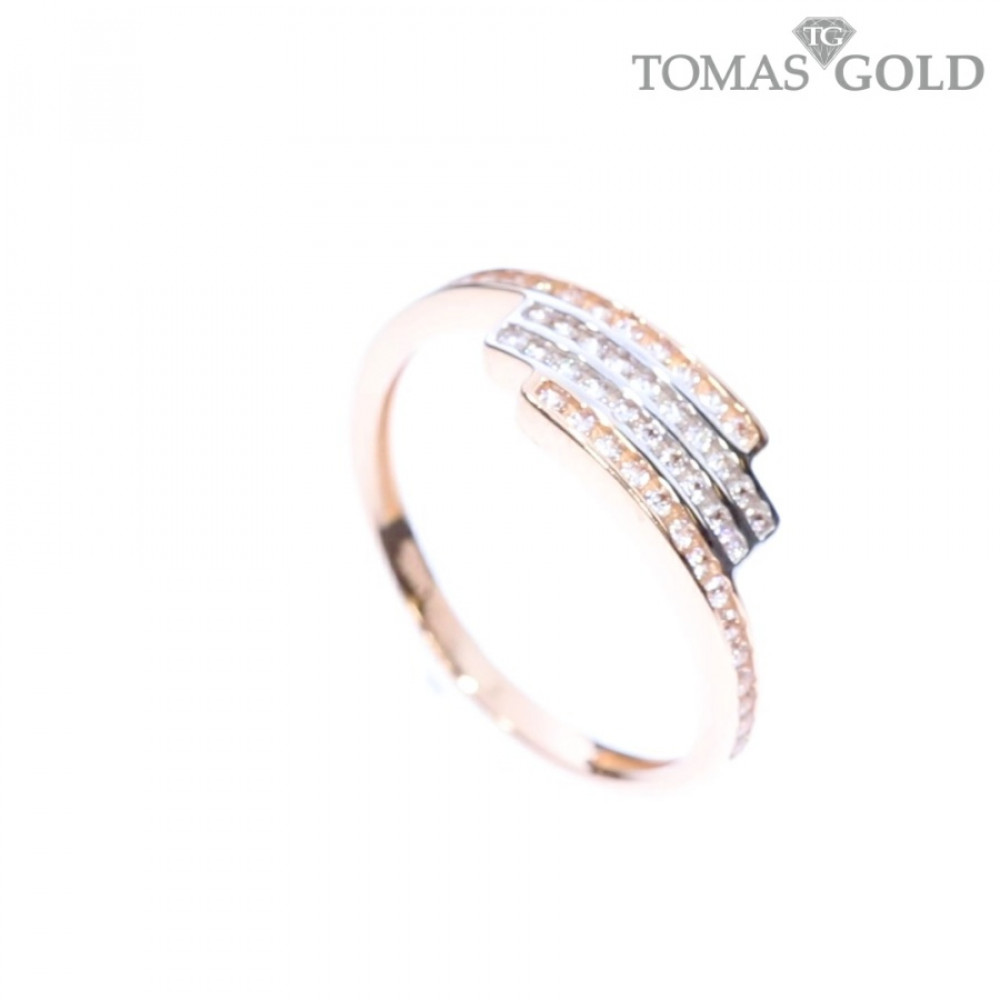 Золотое кольцо с цирконом