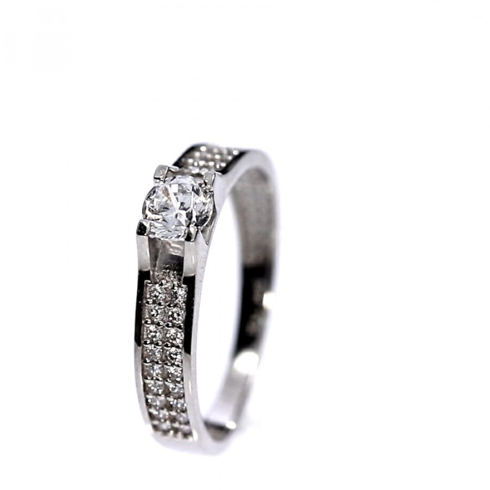 Auksinis žiedas su cirkoniu