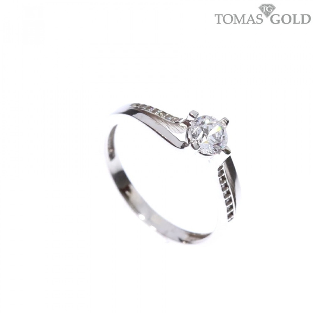 Золотое кольцо с цирконом