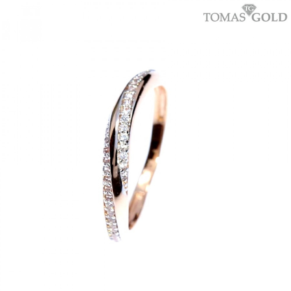 Auksinis žiedas su cirkoniu