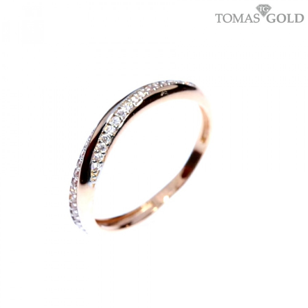 Auksinis žiedas su cirkoniu