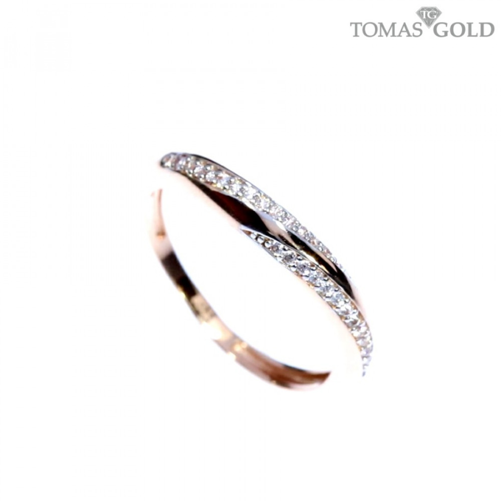 Auksinis žiedas su cirkoniu