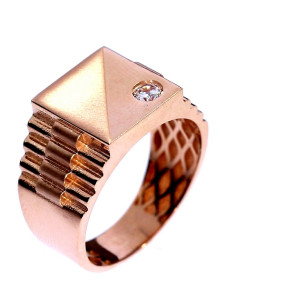 Vyriškas auksinis žiedas