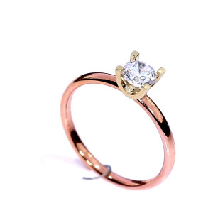 Auksinis žiedas su cirkoniu