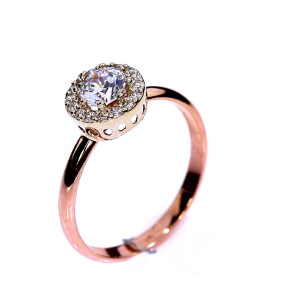 Золотое кольцо с цирконом