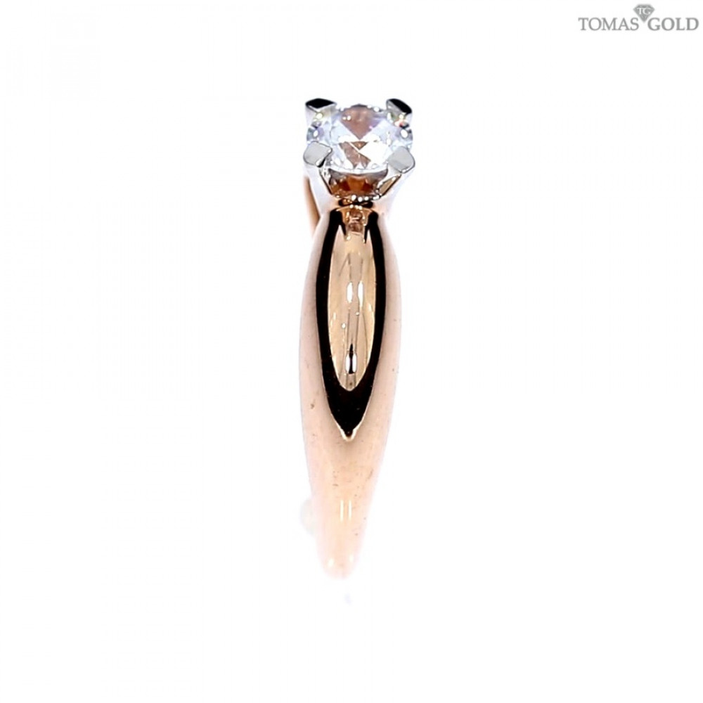 Kuldnesõrmus tsirkoonidega