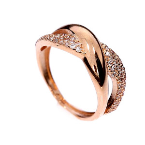 Золотое кольцо с цирконом