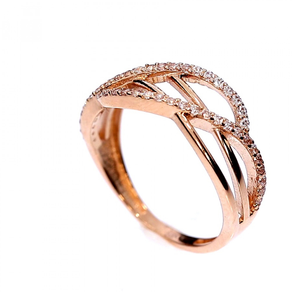 Kuldnesõrmus tsirkoonidega