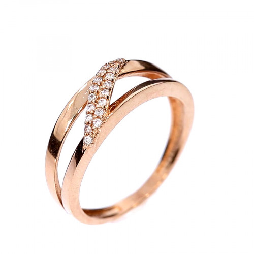 Auksinis žiedas su cirkoniu