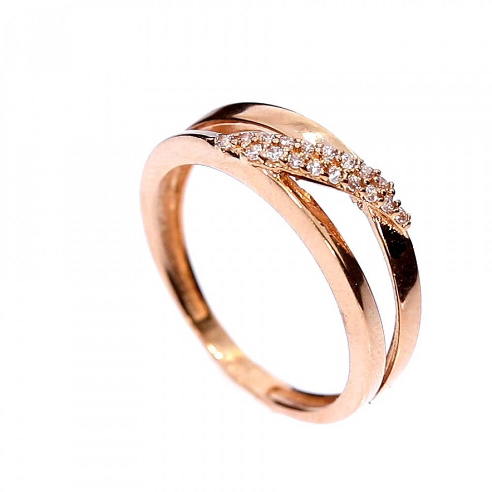 Auksinis žiedas su cirkoniu