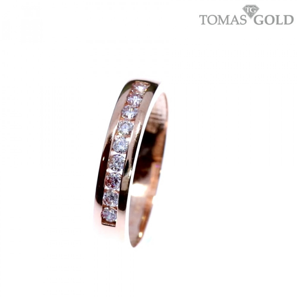 Auksinis žiedas su cirkoniu