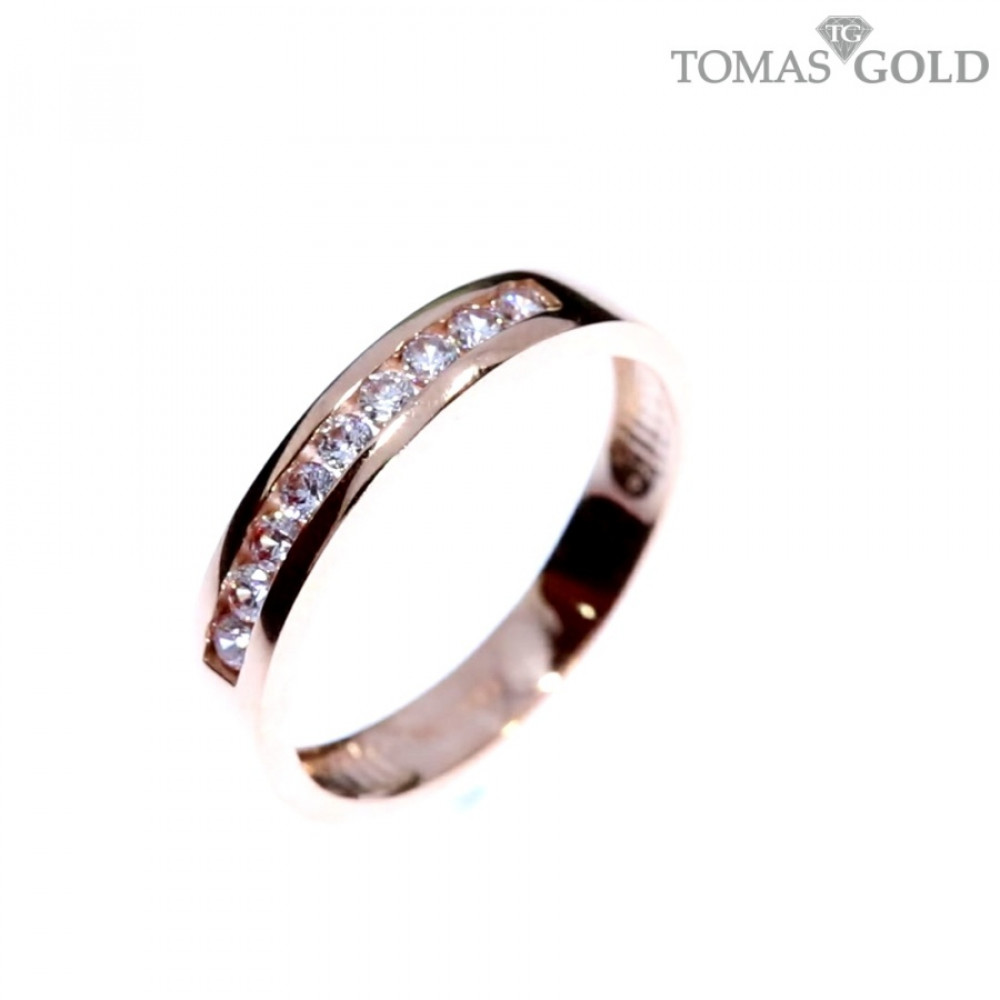 Auksinis žiedas su cirkoniu