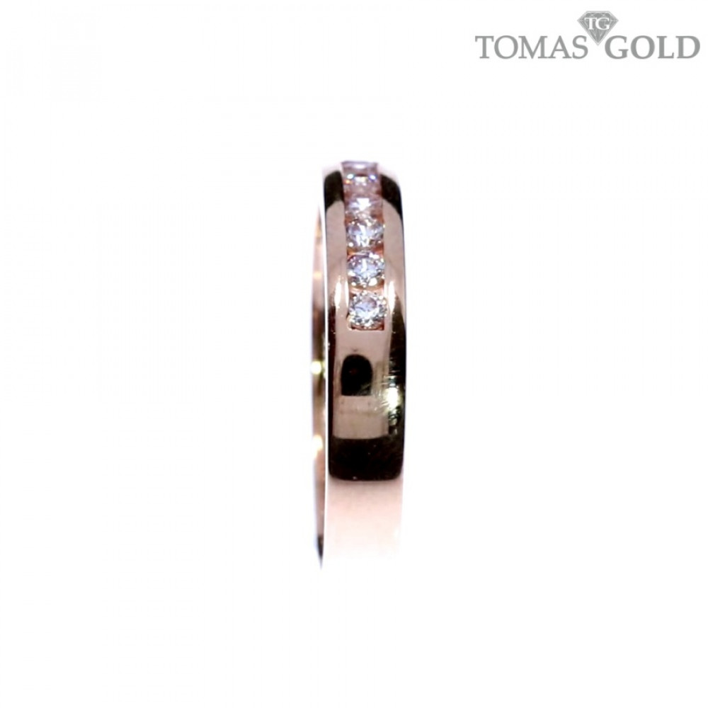 Auksinis žiedas su cirkoniu