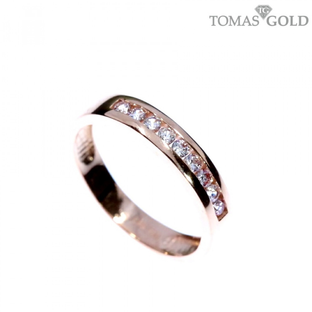 Auksinis žiedas su cirkoniu