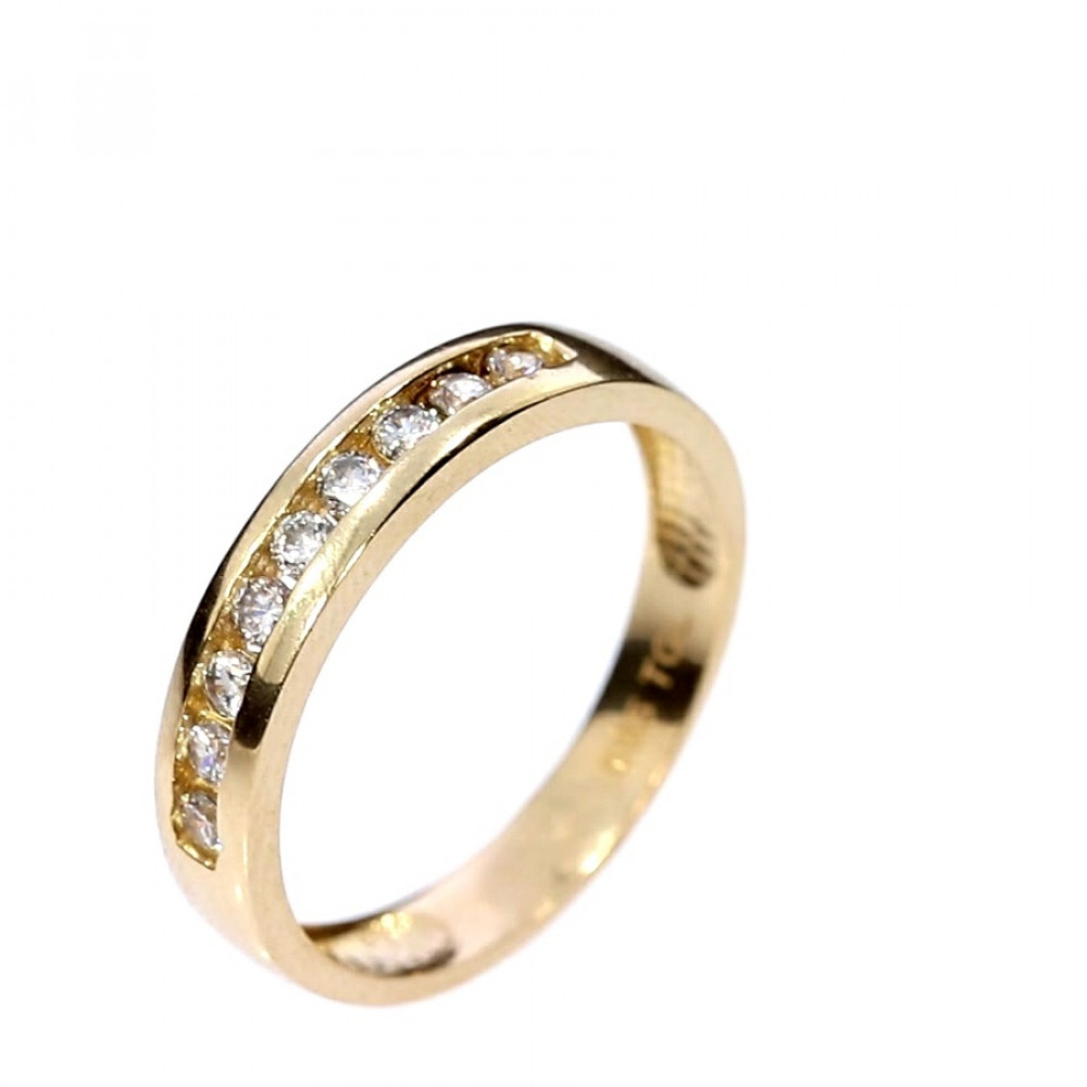 Золотое кольцо с цирконом