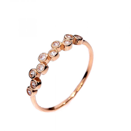 Auksinis žiedas su cirkoniu