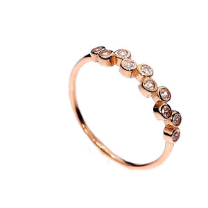 Auksinis žiedas su cirkoniu