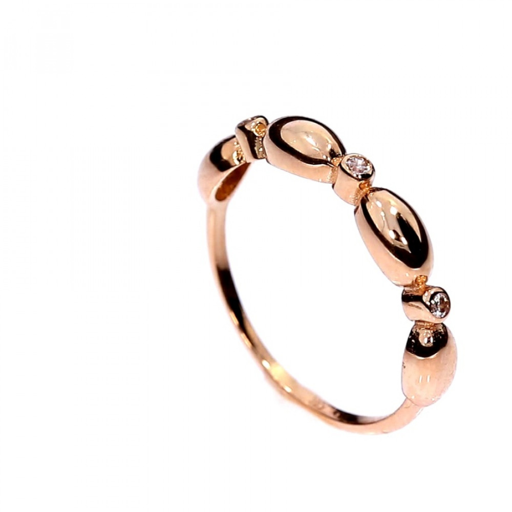 Золотое кольцо с цирконом