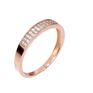 Kuldnesõrmus tsirkoonidega