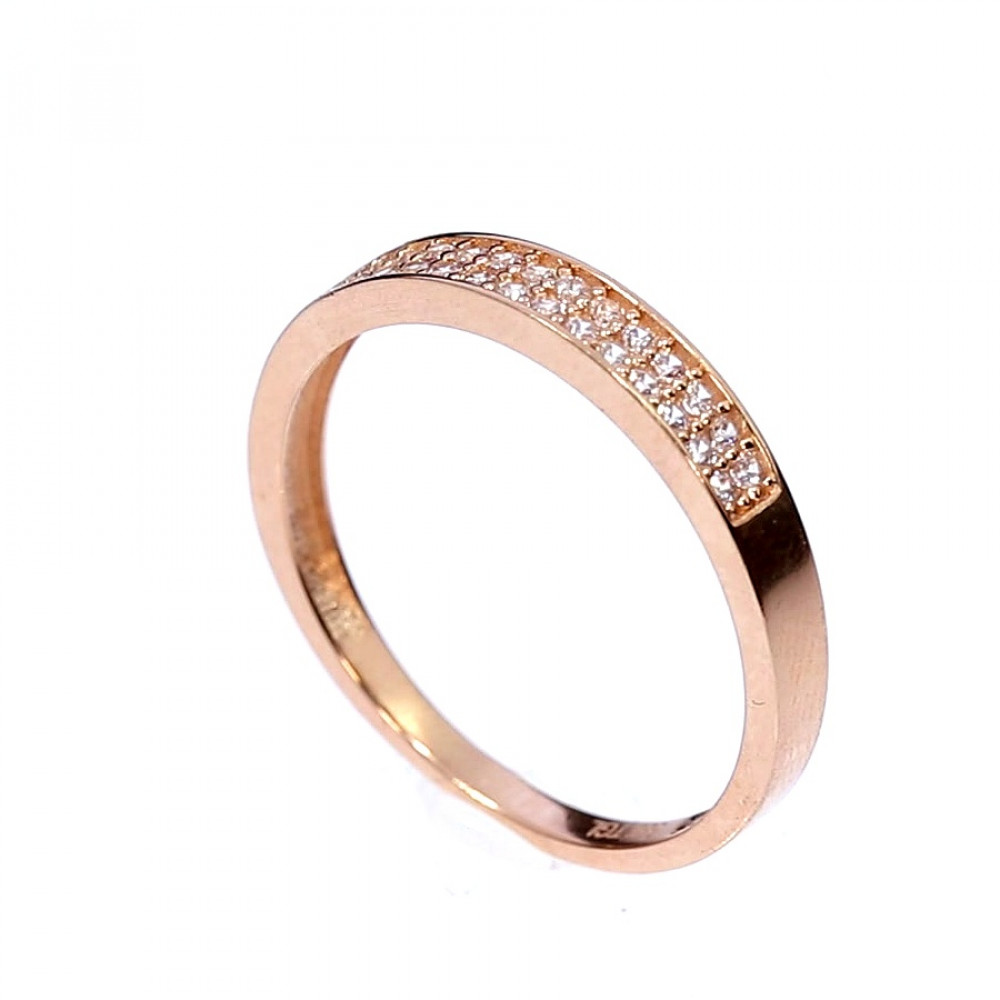 Kuldnesõrmus tsirkoonidega