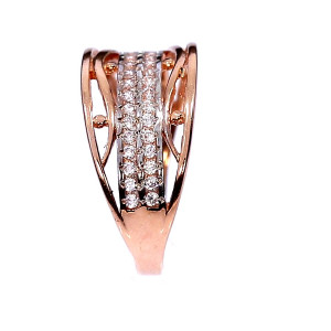 Золотое кольцо с цирконом