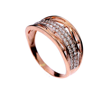 Золотое кольцо с цирконом