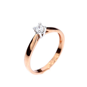 Золотое кольцо с цирконом