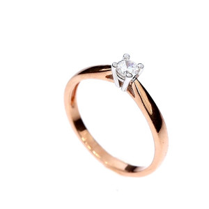 Kuldnesõrmus tsirkoonidega