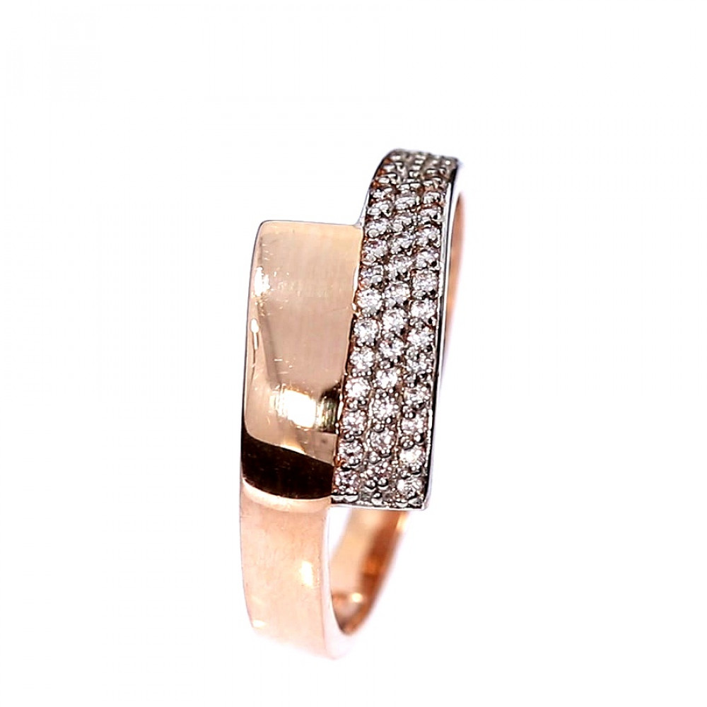 Kuldnesõrmus tsirkoonidega