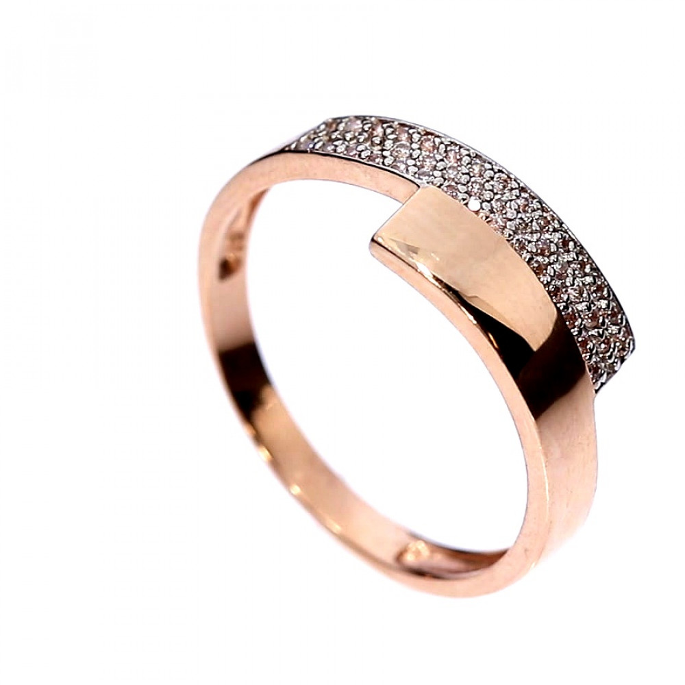 Kuldnesõrmus tsirkoonidega