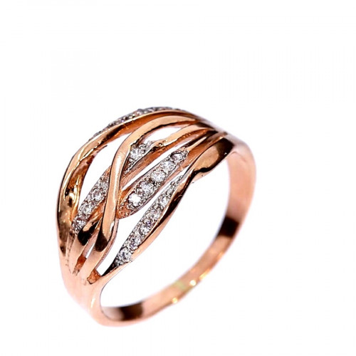 Auksinis žiedas su cirkoniu